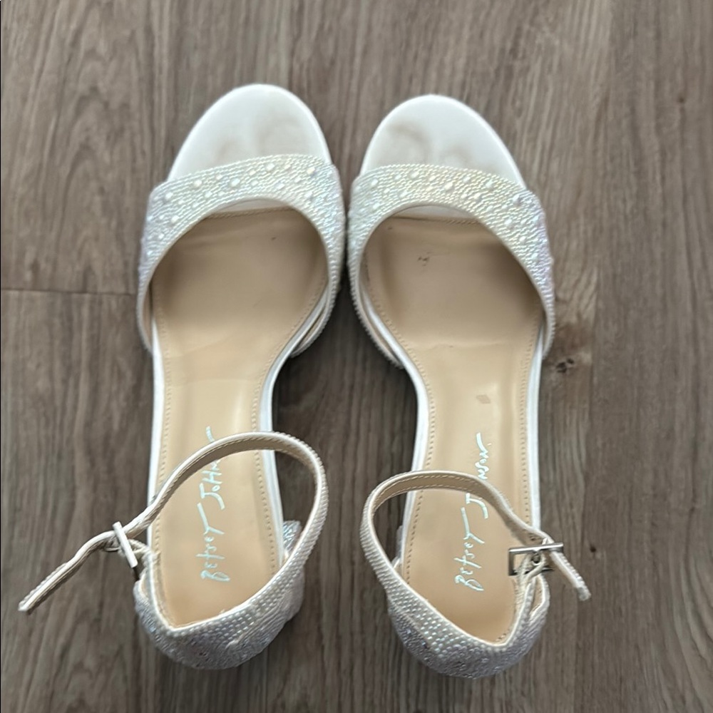 Betsey Johnson Women's White Sandals